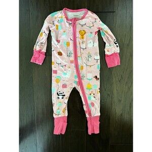 Little Sleepies Pink Birthday Zippy Pajamas